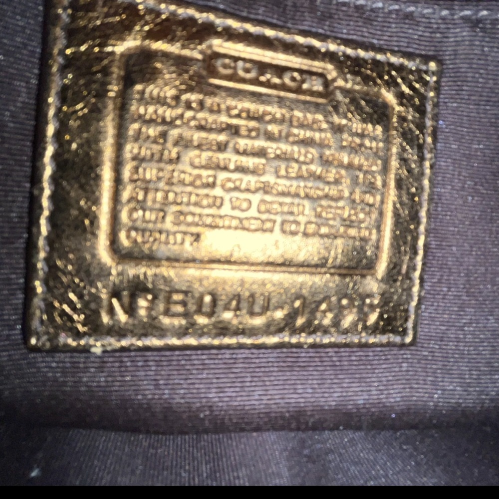 Coach Brown and Gold Shoulder Bag - Picture 11 of 11